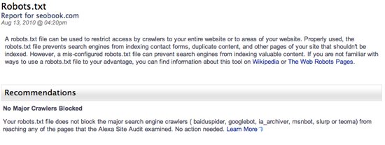 Site Audit Robots.Txt