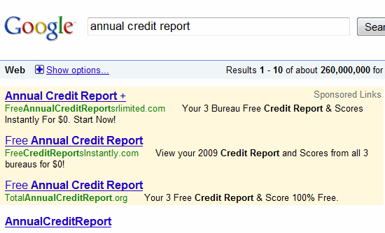 annual free credit report com