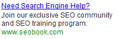 Example  Google AdWords Ad.