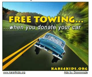 Google Car Donation Ad.