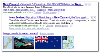 New Zealand Google Results