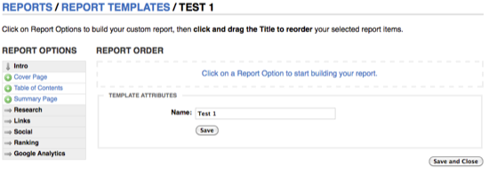 Order Report Template