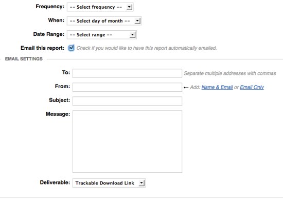 Scheduling Options