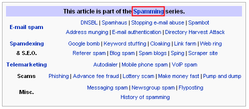 Wikipedia classifies SEO as spamming height=