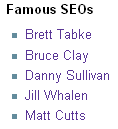 Famous SEOs Listed on Wikipedia.
