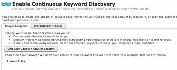 Continous Keyword Discovery