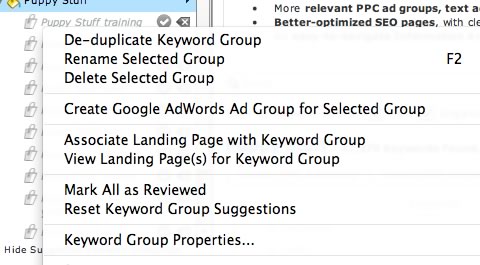 keyword group adwords group integration