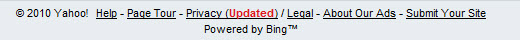 Yahoo! Search Powered by Bing.